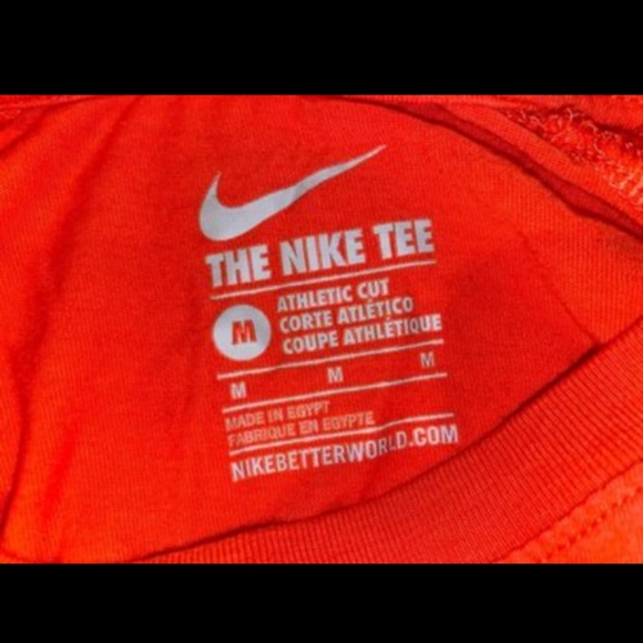 Women's The Nike Tee "Just Do It" Graphic Tee Coral/Pink Medium 3/4 sleeve - Picture 3 of 4